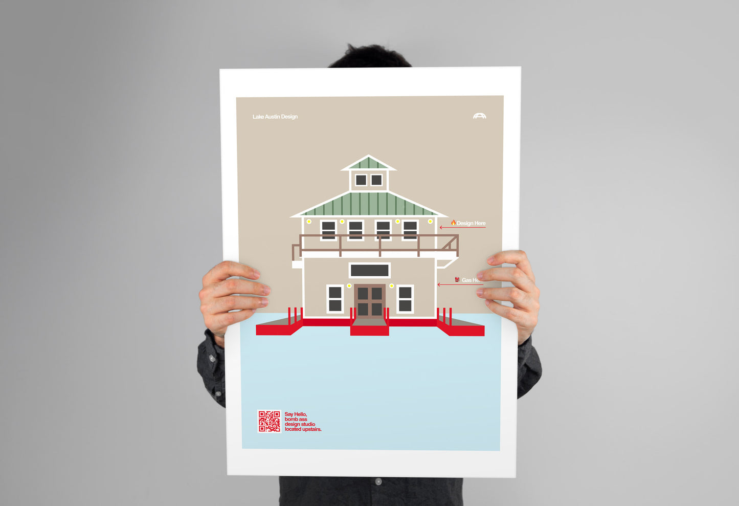 Lake Austin Design Office Poster ⛽️🔥